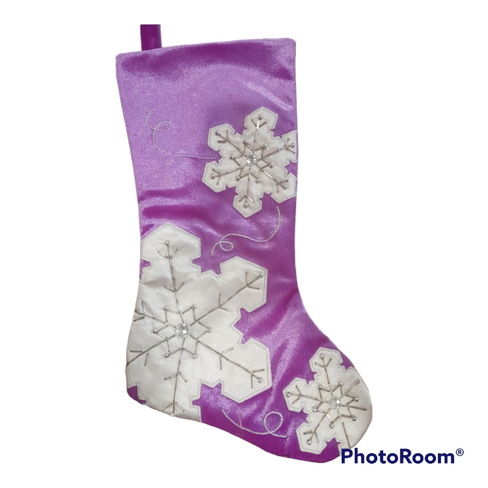 Supree Collection Beaded Christmas Stocking.